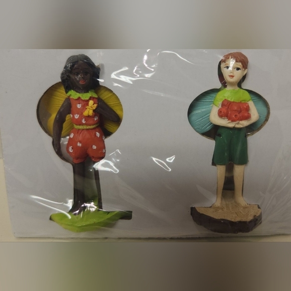 4 Sets of Target Bullseye Minature Fairy Angle Figures - Picture 2 of 4